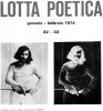 LOTTA POETICA n. 32-33  Gennaio-Febbraio 1974